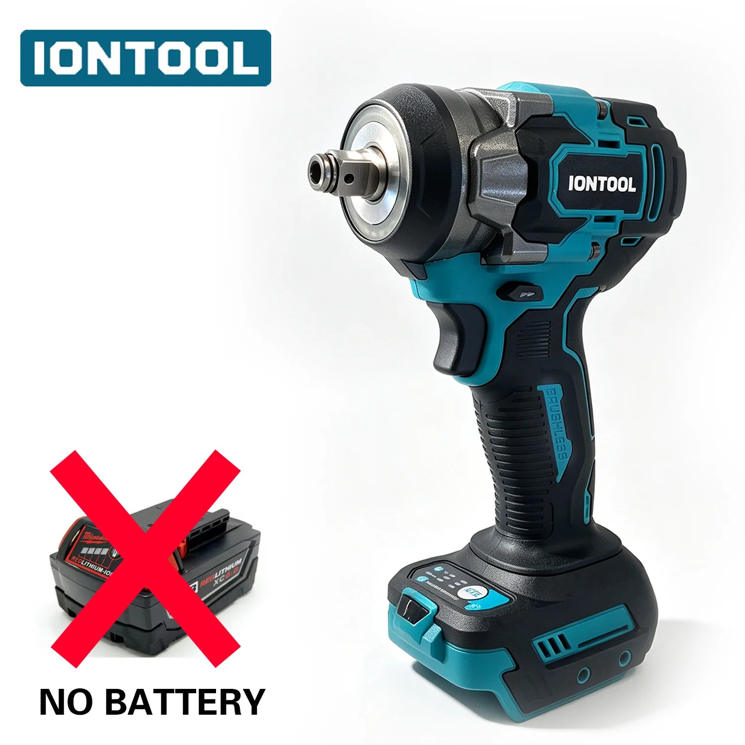 Pistola de Impacto Inalámbrica AmazingX 18V - Torque 500N.m, Motor Brushless