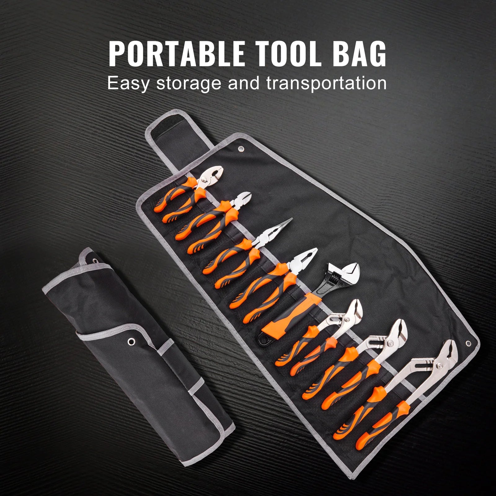 8-Piece Pliers Set - Professional Tool Kit with Bag