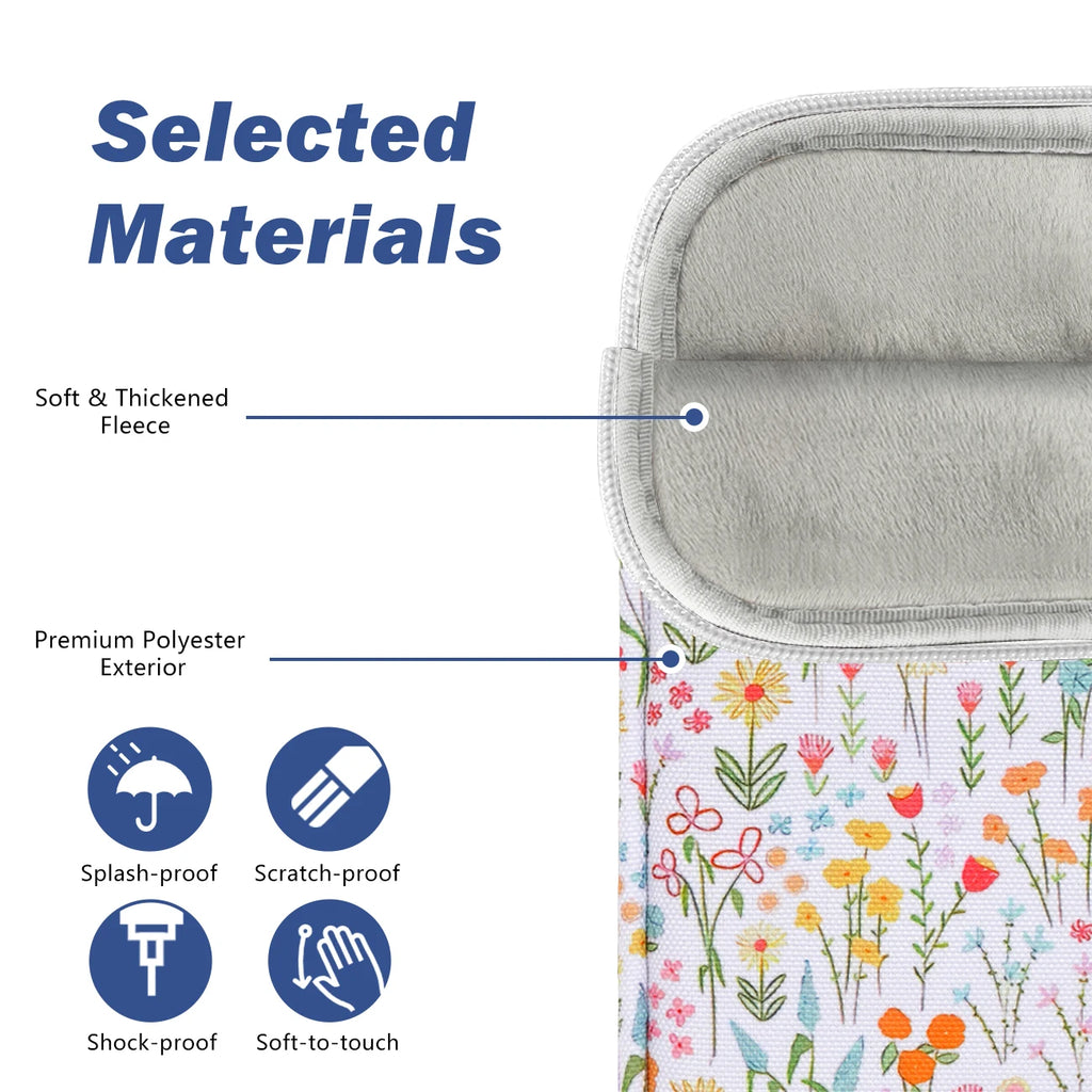6-7 Inch Universal Padded Sleeve for 7" Colorsoft Signature Edition eReader 2024 and 6" eReader Book,Protective Sleeve Pouch Bag