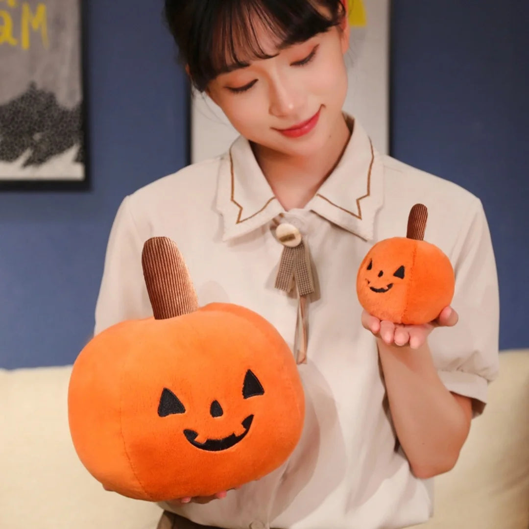 Halloween Mummy and Pumpkin Plush Toys Soft Stuffed Plushie Spooky Room Decor Toy Halloween Gift For Kids Home Party Favors