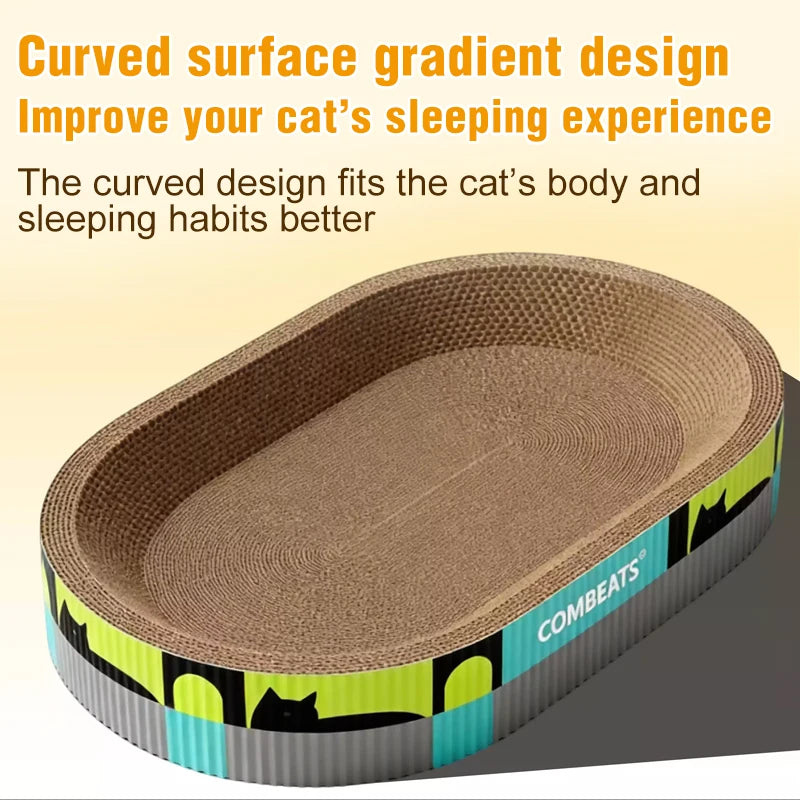 Corrugated Cat Scratching Board Multifunctional Cat Nest Wear Resistant Claw Toy Anti-scratch Furniture Pet Supplies