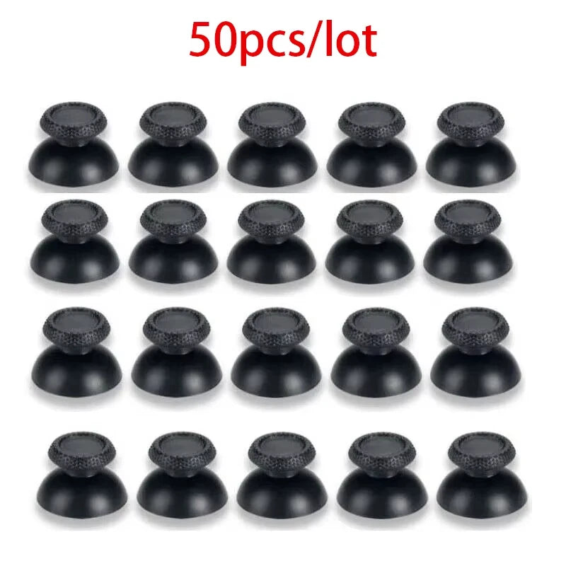 50 Pcs Replacement Controller Analog Thumbstick Thumb Stick Mushroom Grip Cap Cover for Ps4 Pro PS3 Ps5 Xbox One 360 Dropship