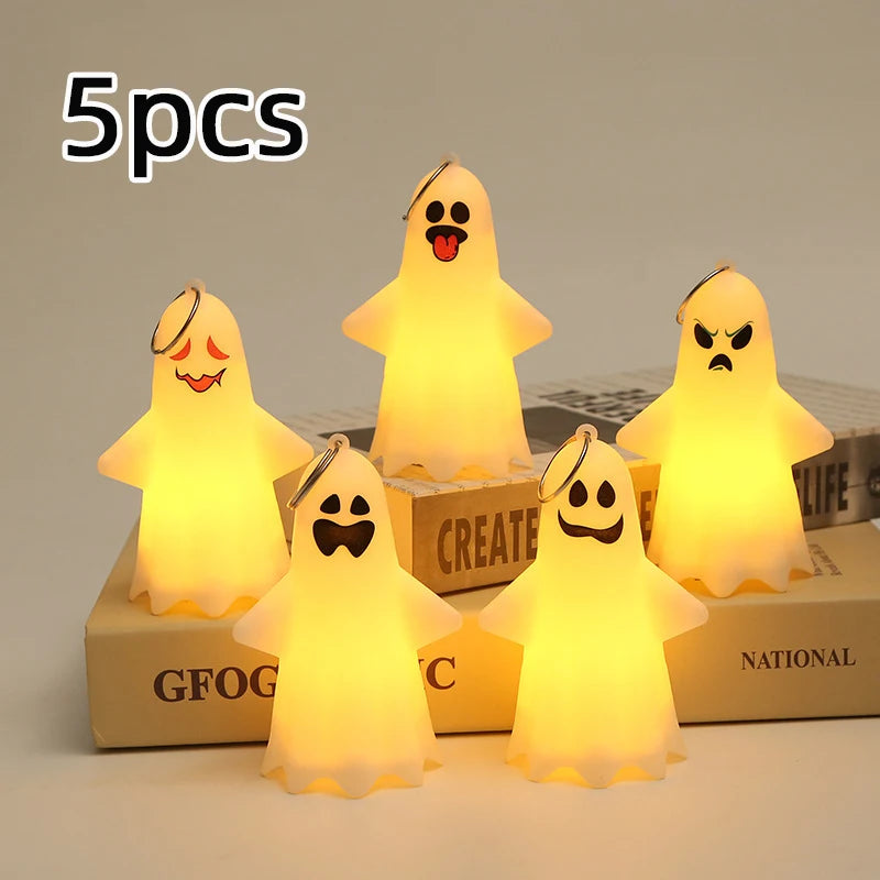 Halloween LED Tree Lights — Ghosts, Pumpkins & Spooky Shapes
