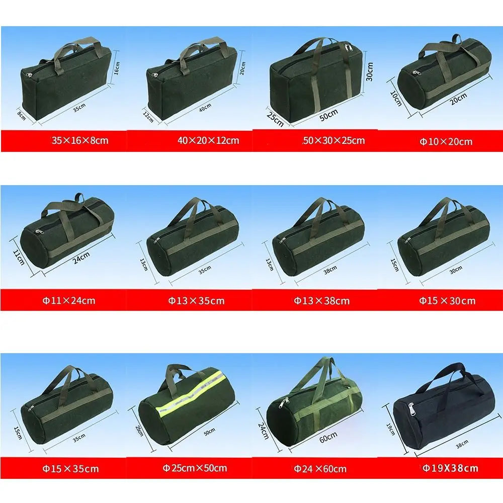 Thick Canvas Tool Storage Bag Handbag Portable Hardware Tool Organizer Large capacity Hand Tool Auto Repair Tool Kit