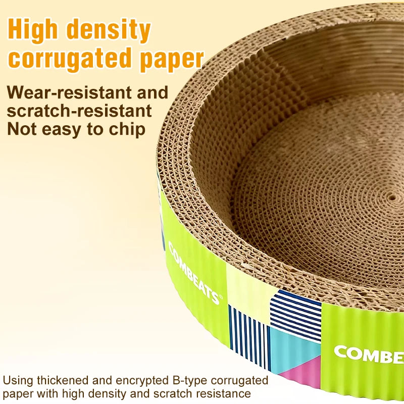 Corrugated Cat Scratching Board Multifunctional Cat Nest Wear Resistant Claw Toy Anti-scratch Furniture Pet Supplies