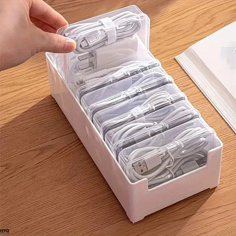 Cable Organizer, Durable Plastic Storage Box, Daily Office Supplies, Miscellaneous Loading Straps and Mobile Device Management