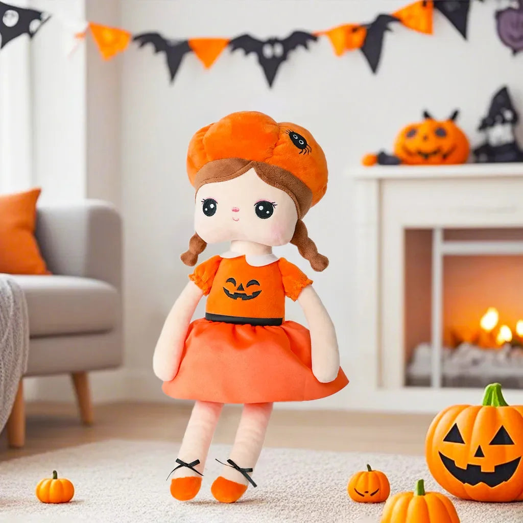 Halloween Metoo Angela Doll Pumpkin Girl Christmas Princess Plush Toy, For Kids Baby Christmas Gifts