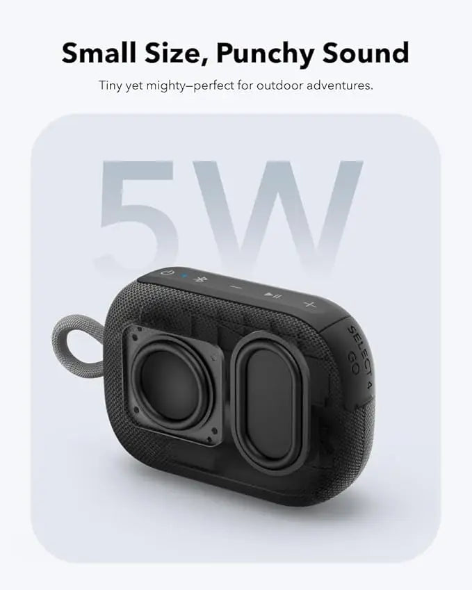 Soundcore Select 4 Go Bluetooth Mini Portable Shower Speaker (Refurbished)