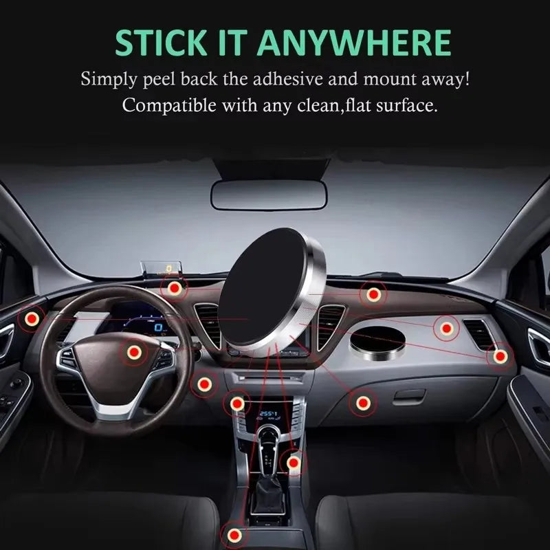 Wall Magnetic Phone Holder Stand Mini Magnetic Ring Pad for Magsafe iPhone 17 16 15 14 13 12 Pro Max Car and All Smooth Surfaces