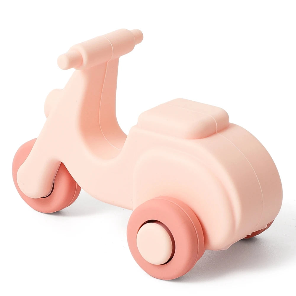 Baby Toys Montessori Silicone Car 0 12 Months Newborn Baby Things Silicone Baby Teether Toy Car Educational Toy Silicone Blocks