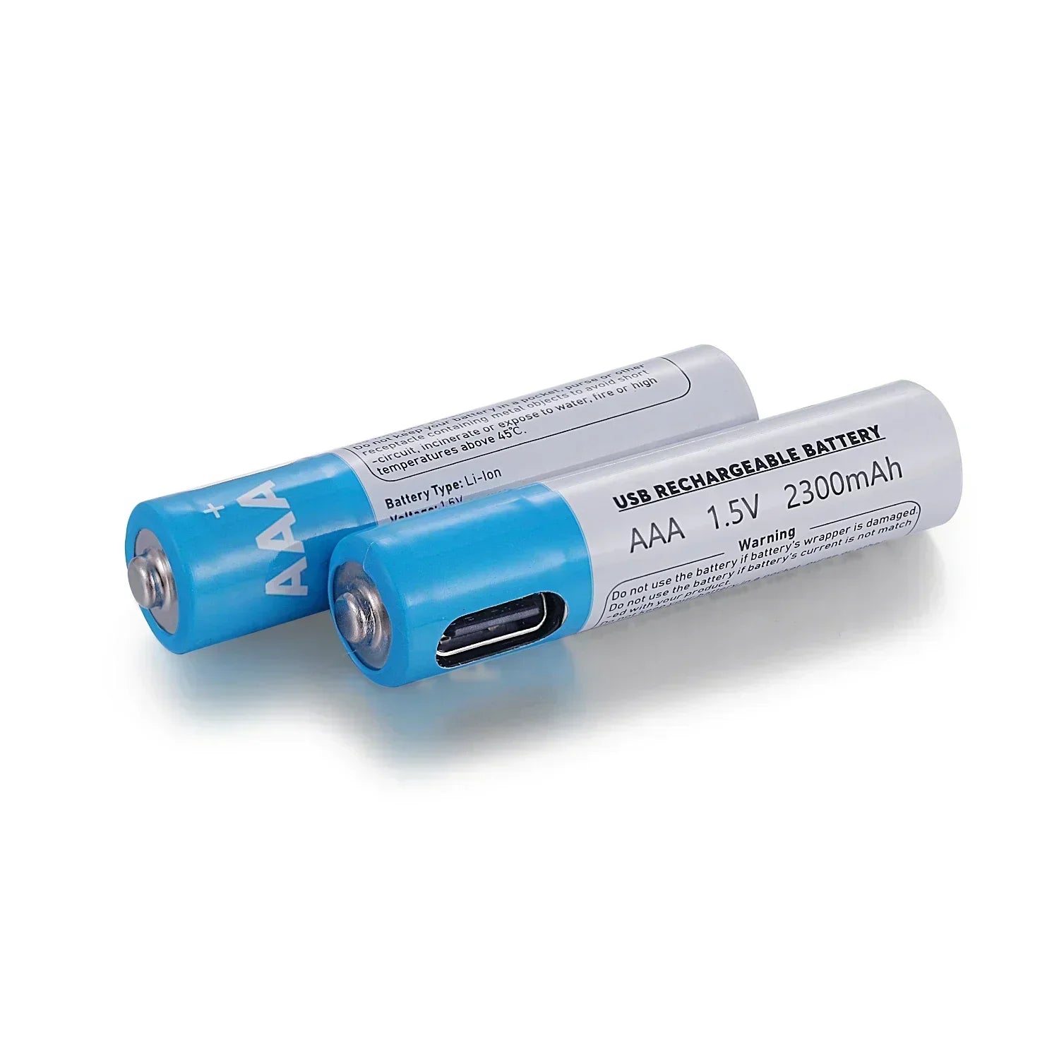 New USB AAA Rechargeable Batteries 1.5V 2300 mAh li-ion battery for remote control mouseElectric toy battery + Type-C Cable