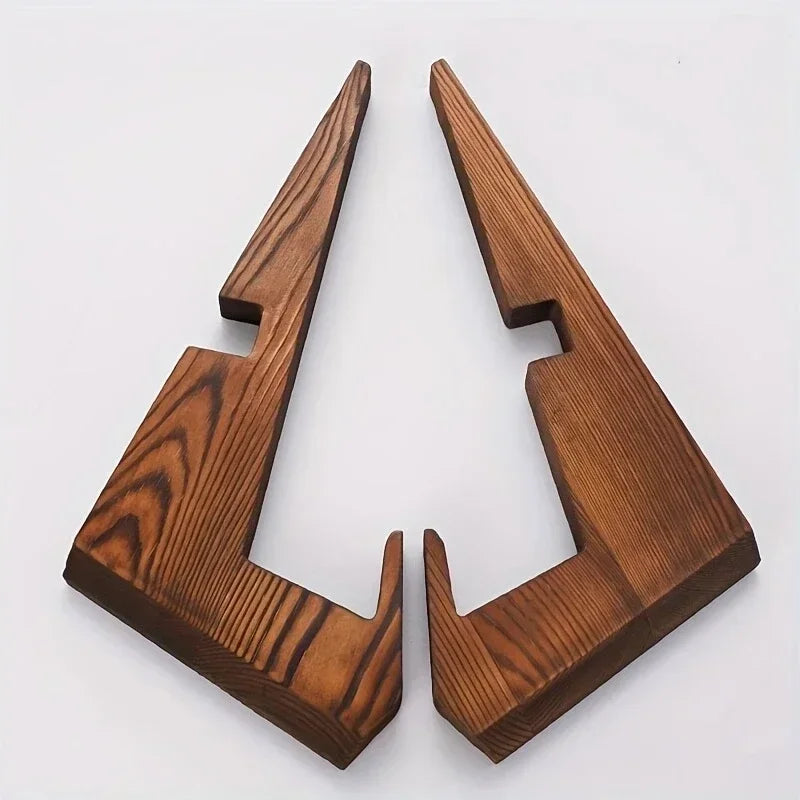 1pcs Wooden Cookbook Stand Flat Stand Base Kitchen Cookbook Stand Reading Stand Wooden Record Stand Resding Stand