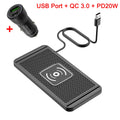 Car Wireless Charger for Iphone 17 16 15 14 13 12 Pro Max X Samsung S25 S24 Xiaomi  Wireless Car Charging Silicone Non-slip Pad