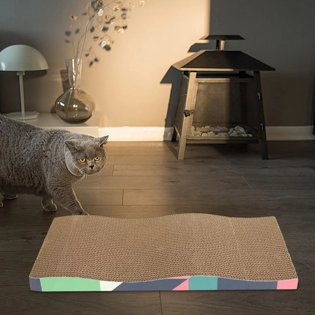 Cat Scratchers Cardboard Cat Scratching Board Durable Grind Claws Corrugated Paper Pets Sofa for Indoor Cats Kittens