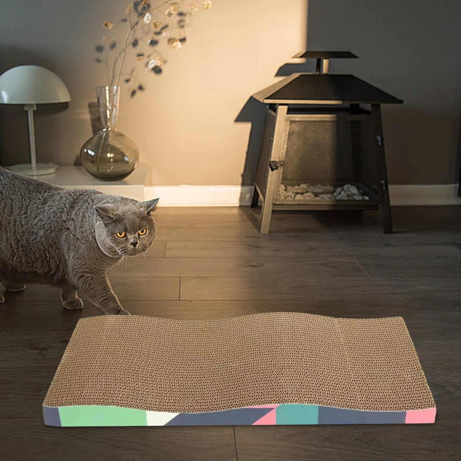 Cat Scratchers Cardboard Cat Scratching Board Durable Grind Claws Corrugated Paper Pets Sofa for Indoor Cats Kittens
