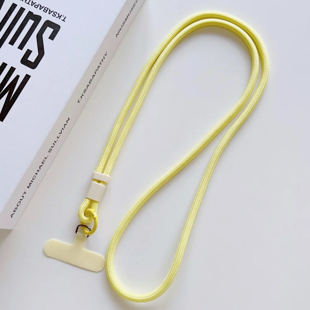 Colorful Adjustable Long Lanyard DYM Mobile Cell Phone Candy Solid Color Crossbody Necklace Anti-Lost Strap for Phone Universal
