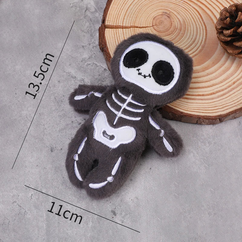 Halloween Cráneo Divertido Momia Peluche Murciélago Creativo Muñeco de Peluche Llavero Colgante de Bolso Decoración Colgante de Llaves Regalos Divertidos de Vacaciones