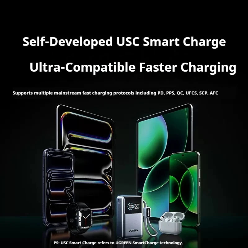 UGREEN 10000mAh Energy Pro Mini Power Bank 55W Fast Charging Mobile Power Bank Portable External Battery For IPhone17 Pro Xiaomi
