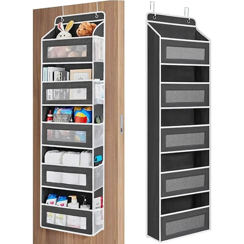 Upgraded 5-Shelf Hanging Storage Organizer - Behind Door, Anti-Tilt, 5 Large Capacity Pockets, Hanging Bag Suitable For Bedroom