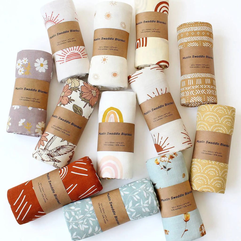 120x120cm Bamboo Cotton Muslin Blanket Baby Swaddle Warp Newborn Bath Towel Gauze Infant Kids Wrap Sleepsack Baby Blankets