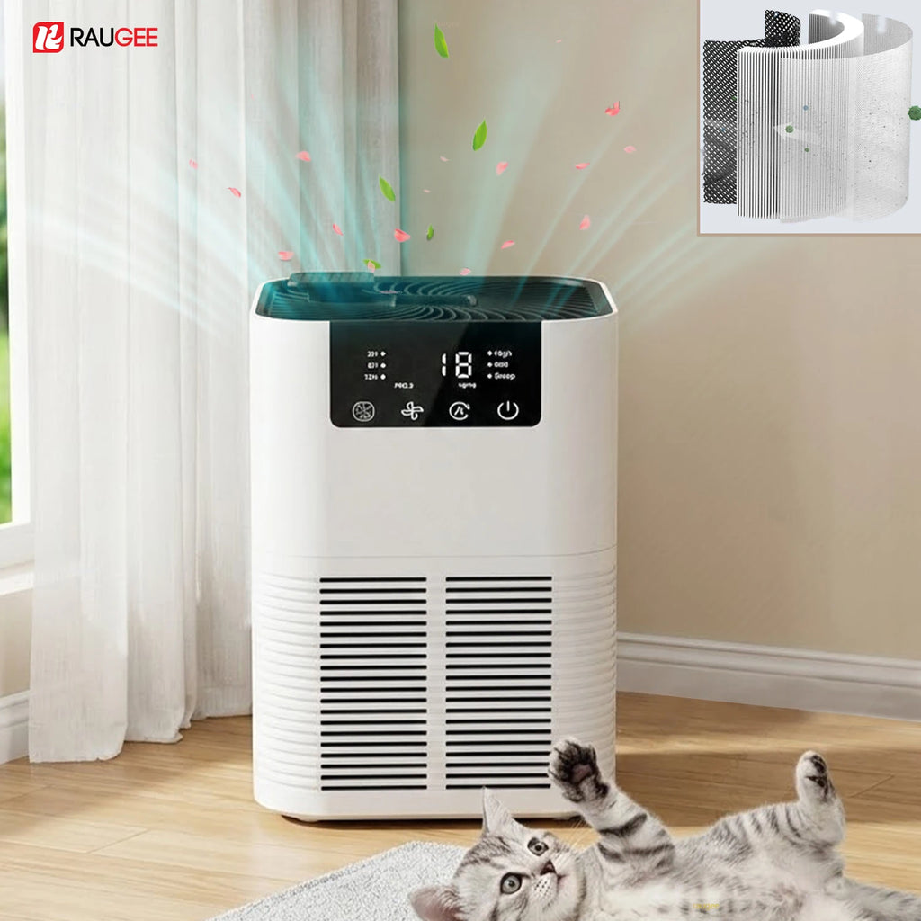 Air Purifier Portable Desktop Smoke Air Freshener Odor Remover USB Air Cleaner Household HEPA Filter Efficient Air Purifying