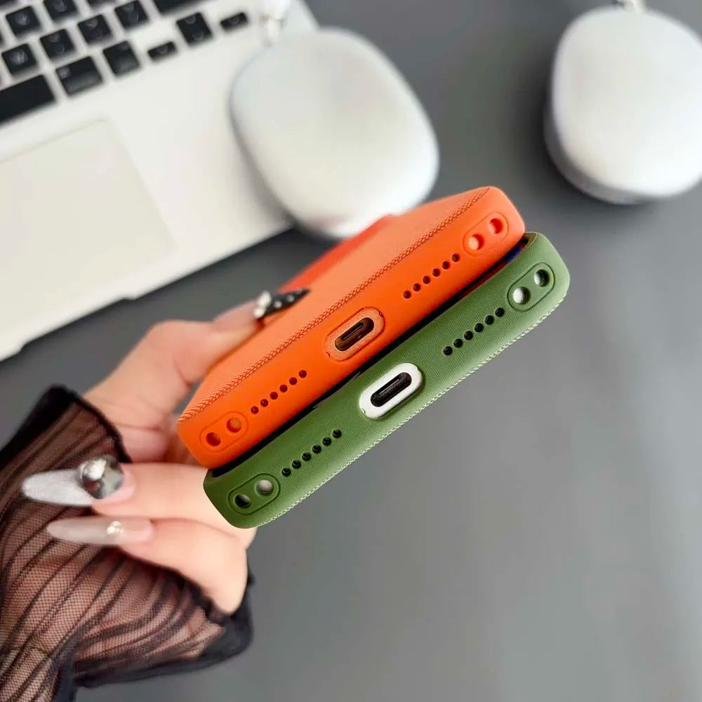 Magnetic TechWoven Phone Case For iPhone 18 17 Air 16 15 14 13 Pro Max Tech Woven For Magsafe Wireless Charging Shockproof Cover