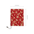 A5 Adjustable Book Cover Book Sleeve Protector Floral Print Cloth Fabric Handmade Hand Account Book Textbook Decor Book Cover