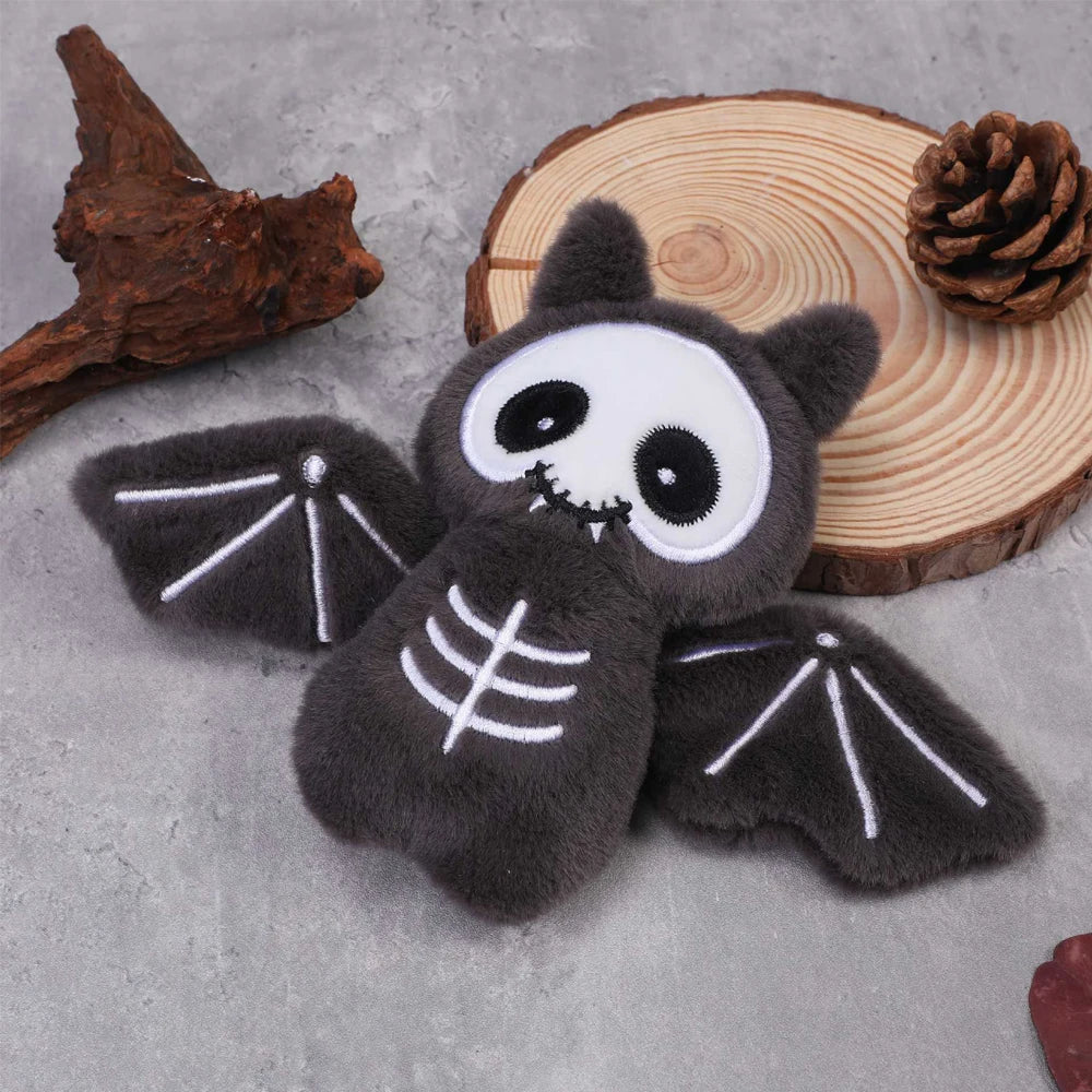Halloween Cráneo Divertido Momia Peluche Murciélago Creativo Muñeco de Peluche Llavero Colgante de Bolso Decoración Colgante de Llaves Regalos Divertidos de Vacaciones