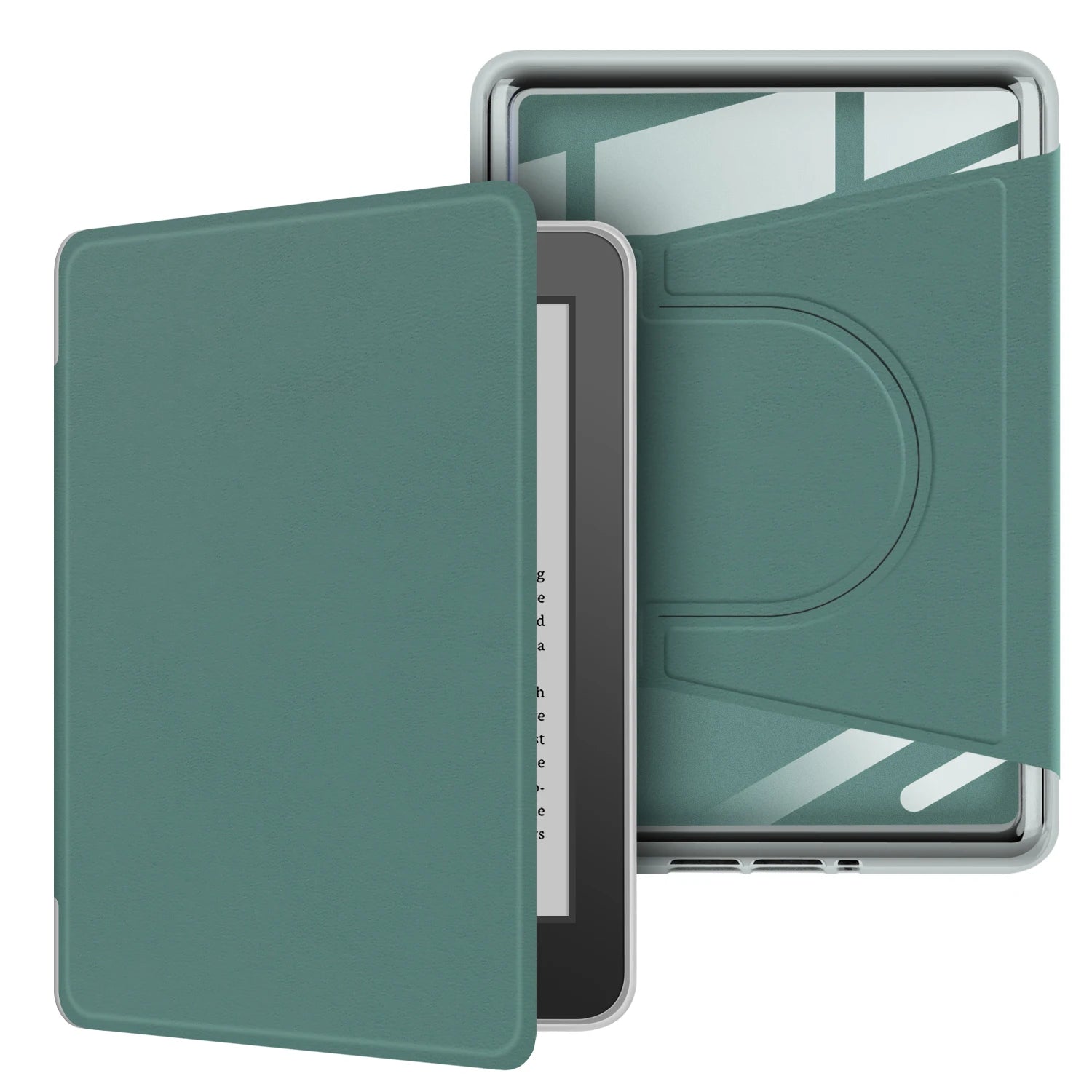 For Kindle 10th Gen Case 360° Rotatable 2-in-1 Detachable Acrylic Case Magnetic Stand 6'' 2019 J9G29R PU Leather Cover Funda