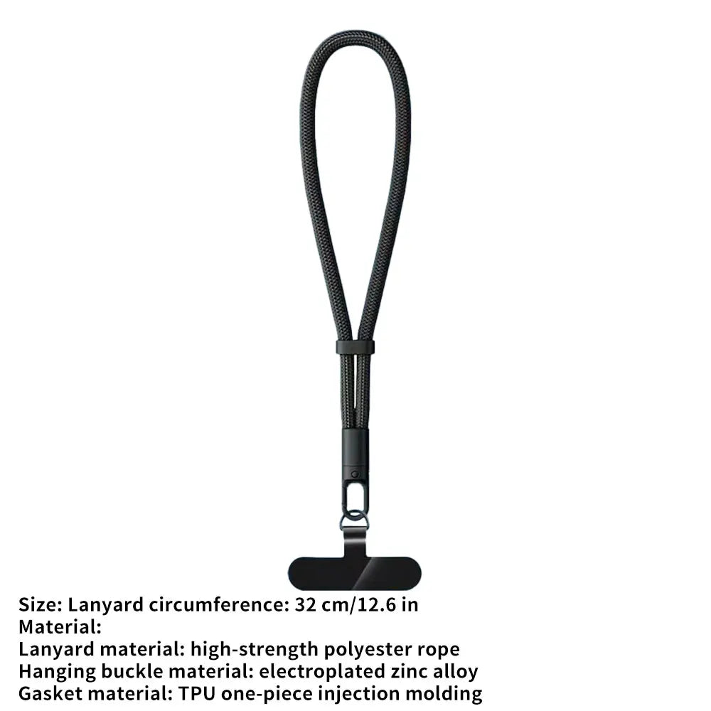 Universal Phone Lanyard with Clip Upgraded Anti-Drop 360° Rotation Adjustable Neck/Crossbody Strap for All Phone Cases