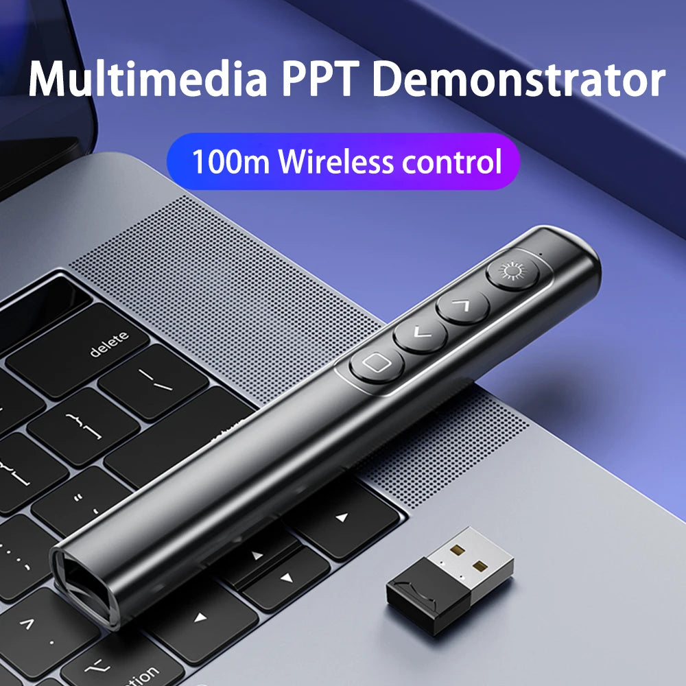 S9 Multimedia Presentation Clicker Wireless Presentation Clicker For use in presentations, office work, teaching, etc.