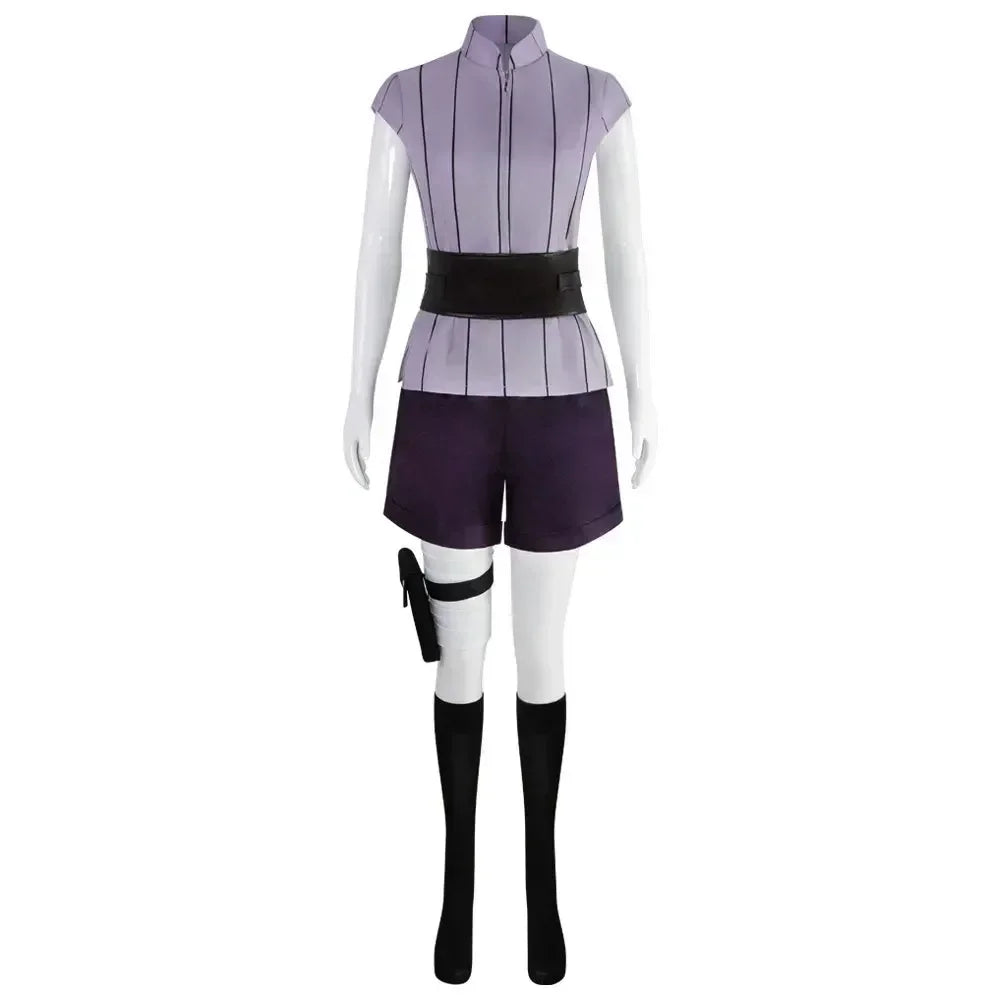 Halloween Costumes for Women  Anime Cosplay Halloween Anime Ninja Cos Hyuga Hinata Cosplay Role-playing Performance Clothing