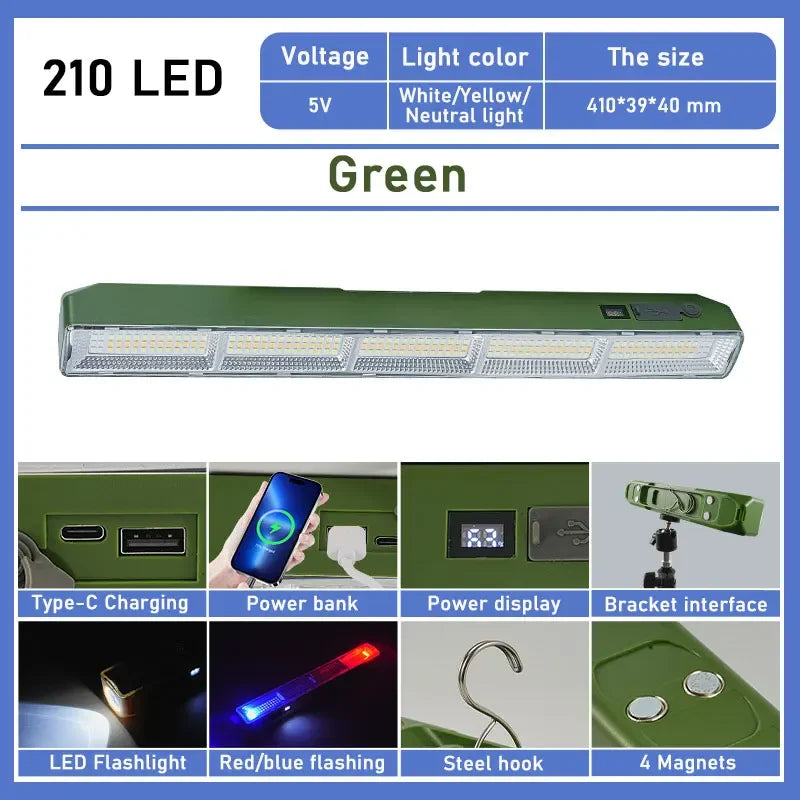 Magnetic LED Work Light - Rechargeable Under-Hood Lamp