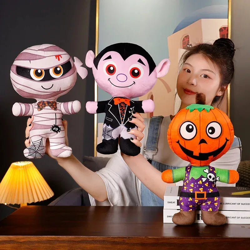 Muñeca de Halloween Vampiro Momia Calabaza Hulk Calavera Monstruo Peluche Juguete Decoraciones de escritorio de Acción de Gracias Regalo Sorpresa