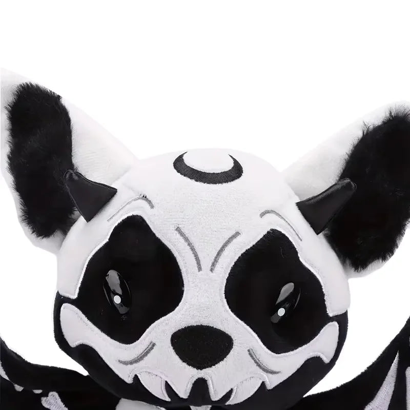 Halloween dos colores Cráneo Esqueleto Murciélago Peluche Juguete de Peluche Novedad Murciélago Aterrador Decoración de Halloween para Niños los Regalos