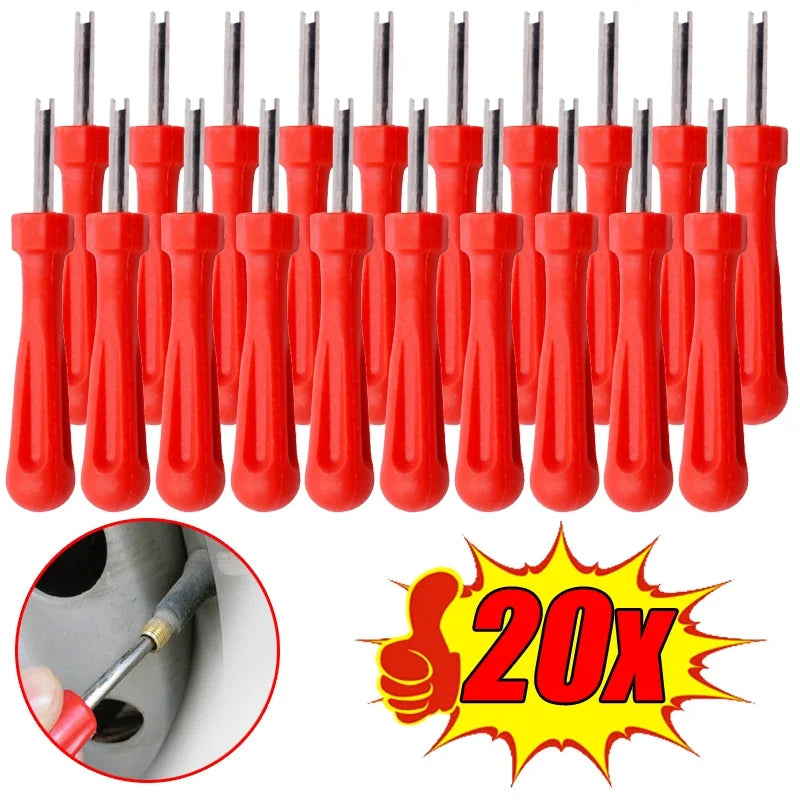 Universal Tyre Valve Core Remover Tools 1/20PCS for Car Bike Motorbike Truck Tire Valve Stem Repair Screwdriver Auto Accessories