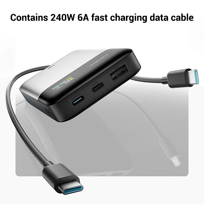CUKTECH 15 Power Bank Air 15000 100W MAX Output GaN Portable Charger PD PPS For MacBook Sumsung S25 iPhone 16 Xiaomi 15