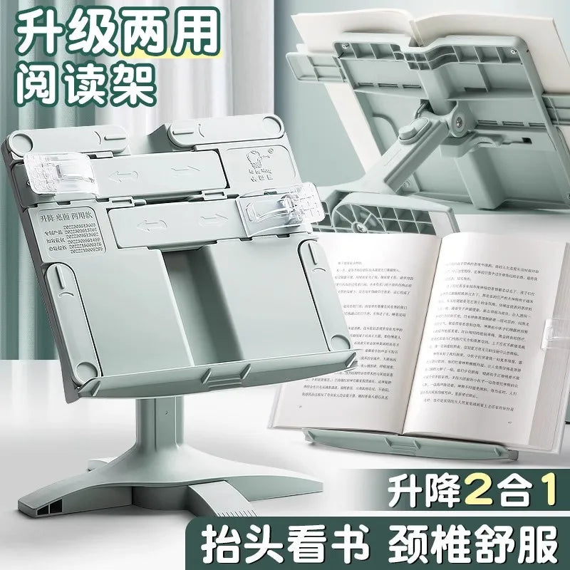 New Lifting Landing Reading Bookshelf Stand Adjustables Tablet Books Holder Multifunctional Bookstand for Home Office Study Room