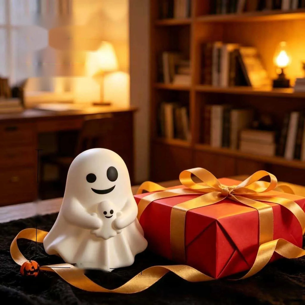 6 pieces of creative and funny ghost Halloween decorations, mini healing ornaments, suitable for desktop decoration and gifting