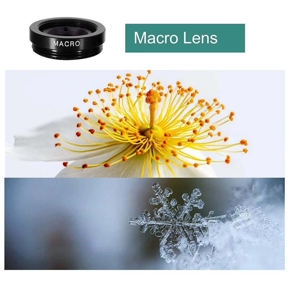 Universal 3 in 1 Fish Eye Lens Wide Angle Macro Phone Fisheye Lens Zoom Camera Kits With Phone Clip For iPhone Samsung Xiaomi
