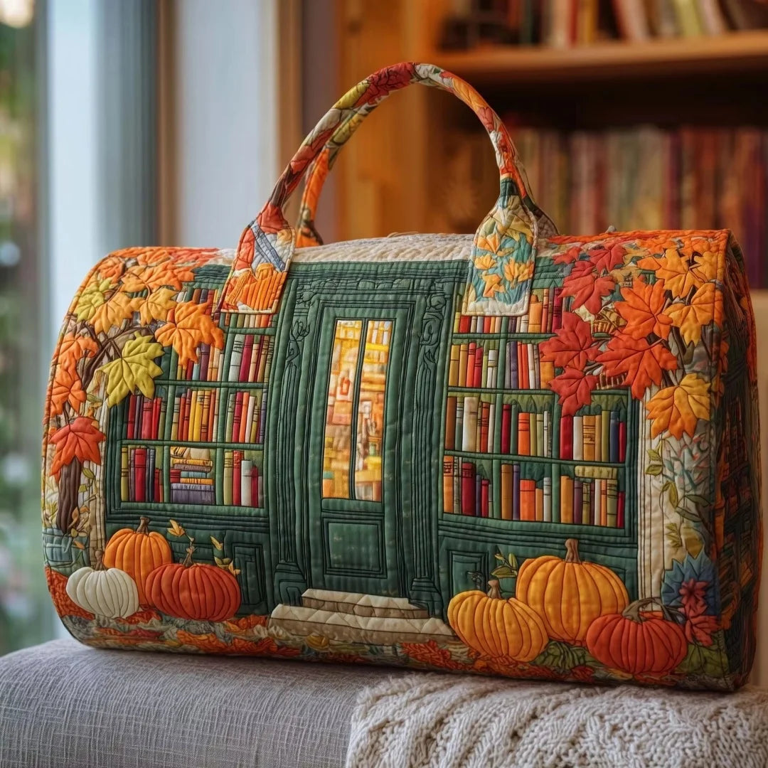 Fashion 3D Quilted Duffle Bag Bus Design Large Capacity Travel Handbag Retro Boho Sturdy Gym Tote Bag Daily Outings