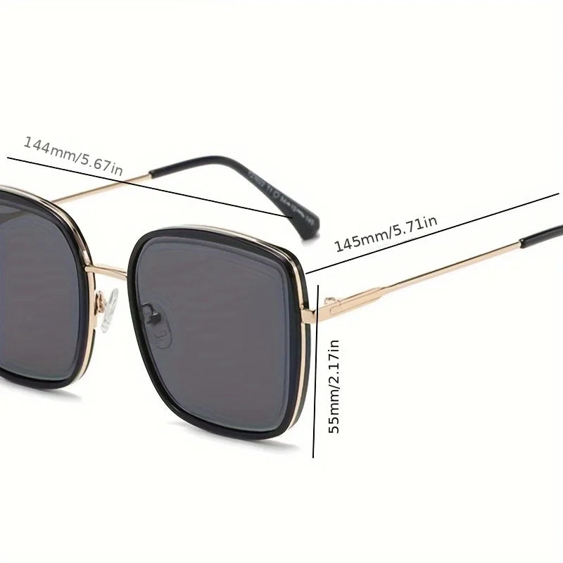 2026 New Fashion Oversized Frame Sunglasses for Women Perfect for Round Faces Stylish Trendy Shades Suitable for Parties Daily Wear Ideal Holiday Gift for Family and Friends Must Have Fashion Accessory for Modern Ladies