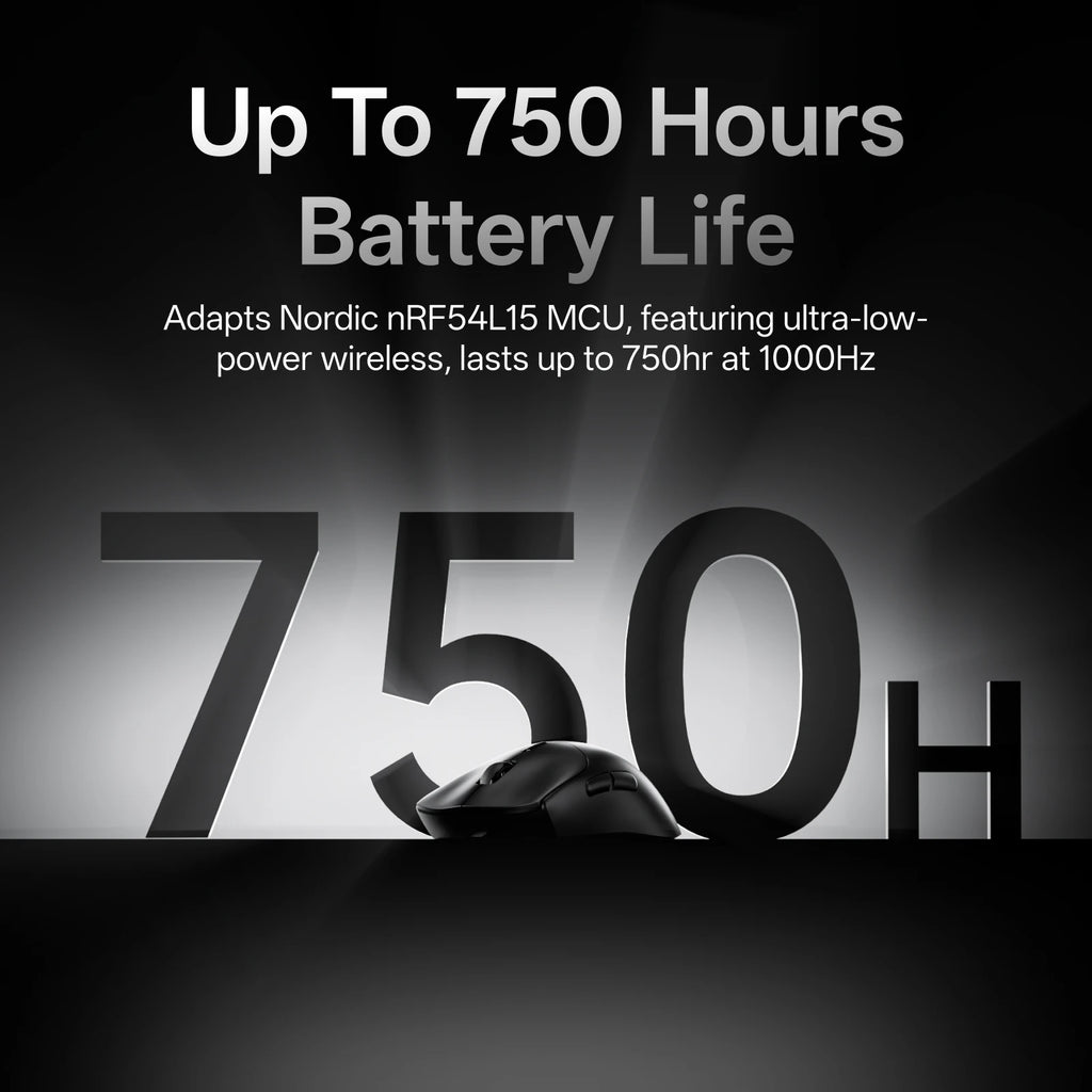 Rapoo VT7 MAX /VT7 Wireless Gaming Mouse True 8K Wireless Polling Rate 53g Lightweight Up to 750Hr Battery Life