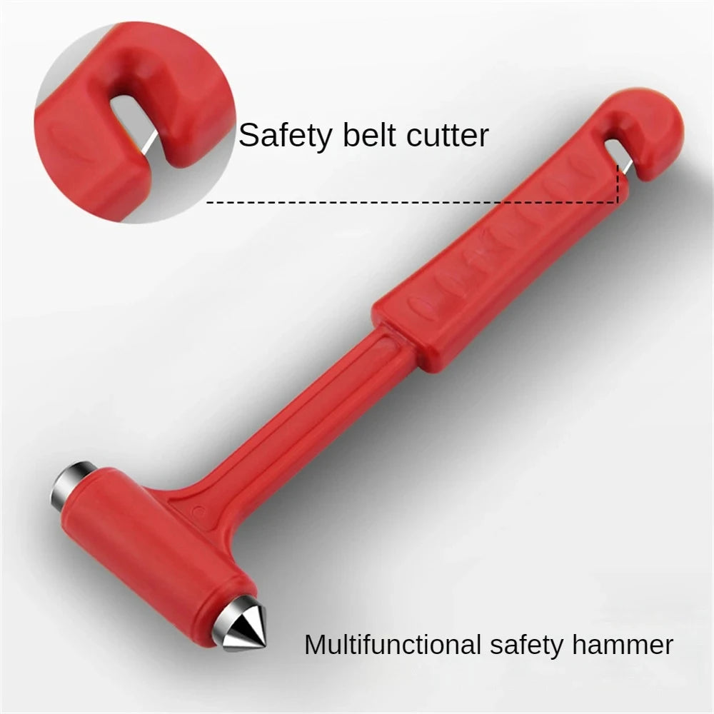 Multifunctional Safety Long Handle Solid Car Self-Help Emergency Escape Hammer Window Breaker for Window Knocking Glass Artifact
