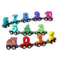 1set 0-10 Number Digital Train Toys Colorful Magnetic Early Educational Toys Digital Train Track Assembly Number Train Set Kids
