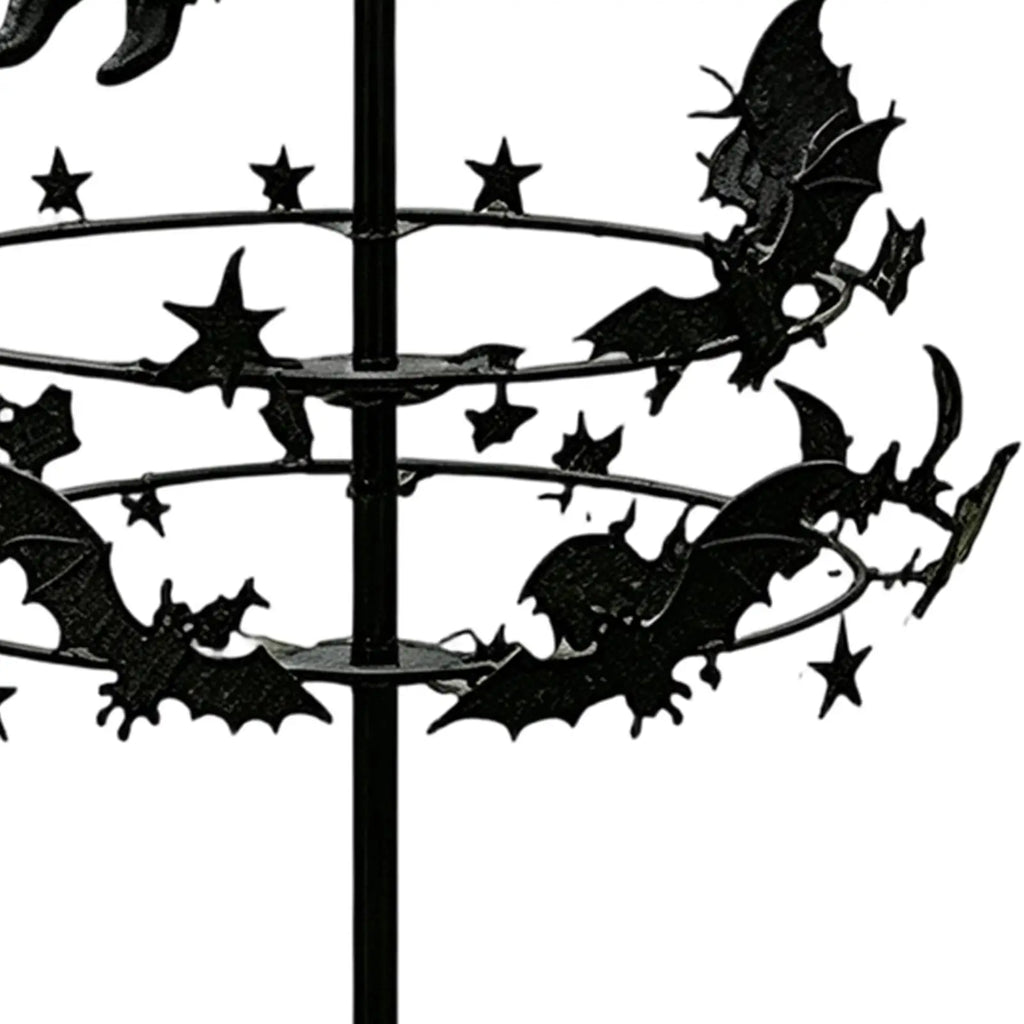 Halloween Witch Garden Spinner Metal Yard Art Outdoor Windmill Stake Decoration Lawn Ornament Spinning Witch Decor