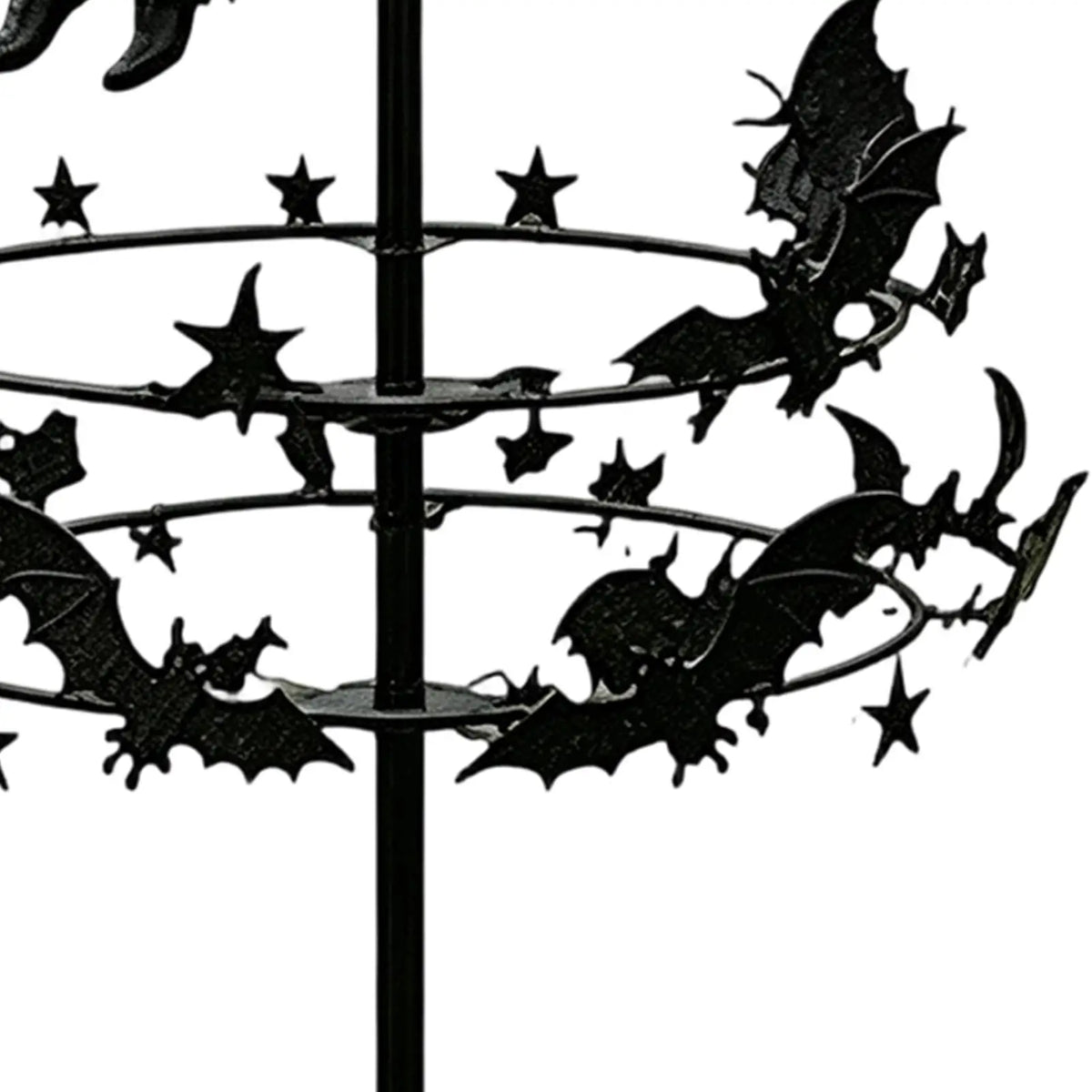 Halloween Witch Garden Spinner Metal Yard Art Outdoor Windmill Stake Decoration Lawn Ornament Spinning Witch Decor