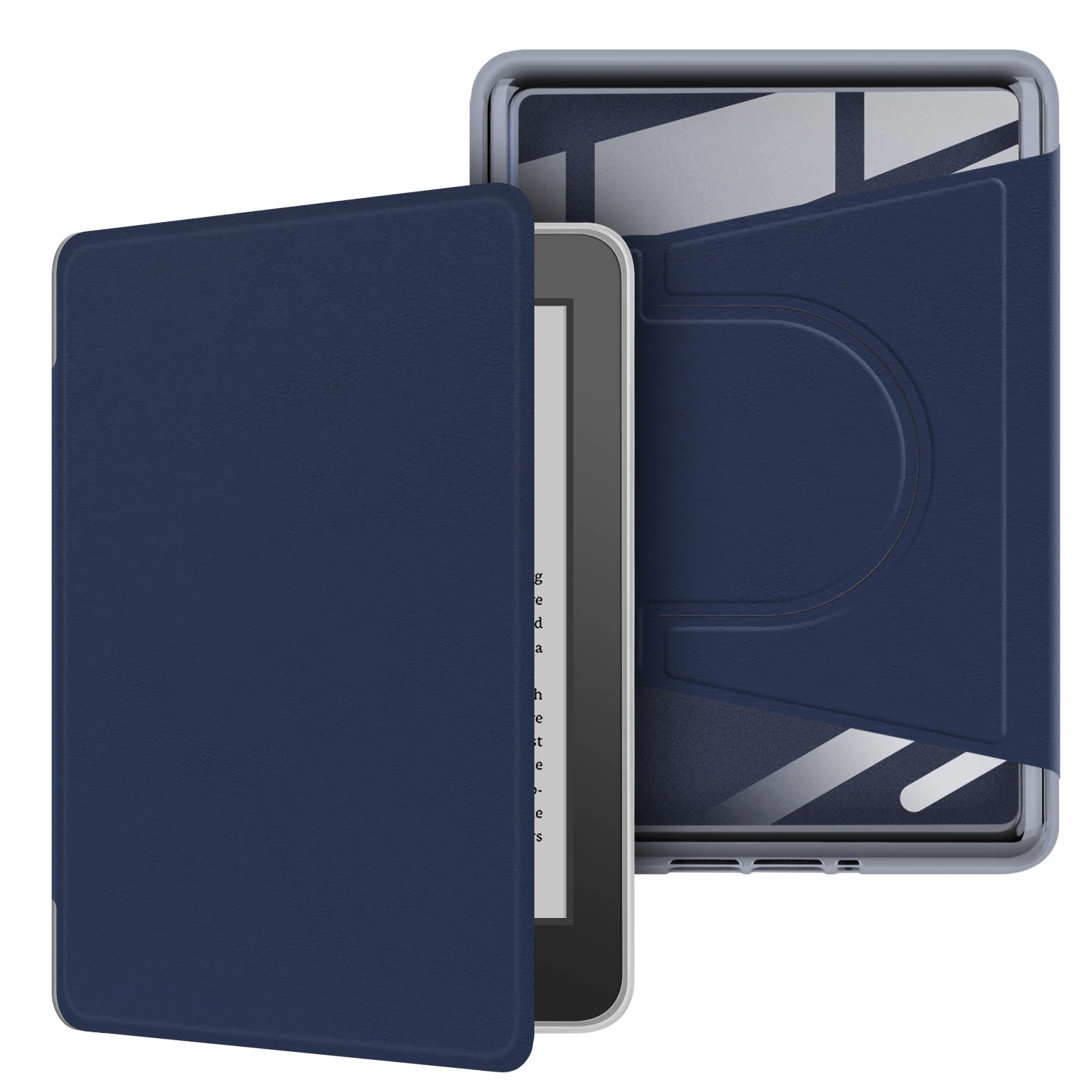 For Kindle 10th Gen Case 360° Rotatable 2-in-1 Detachable Acrylic Case Magnetic Stand 6'' 2019 J9G29R PU Leather Cover Funda