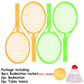 4pcs/set Color Mini Badminton Racket with Badminton Table Tennis Two Person Interactive Indoor Universal Sports Game Gifts