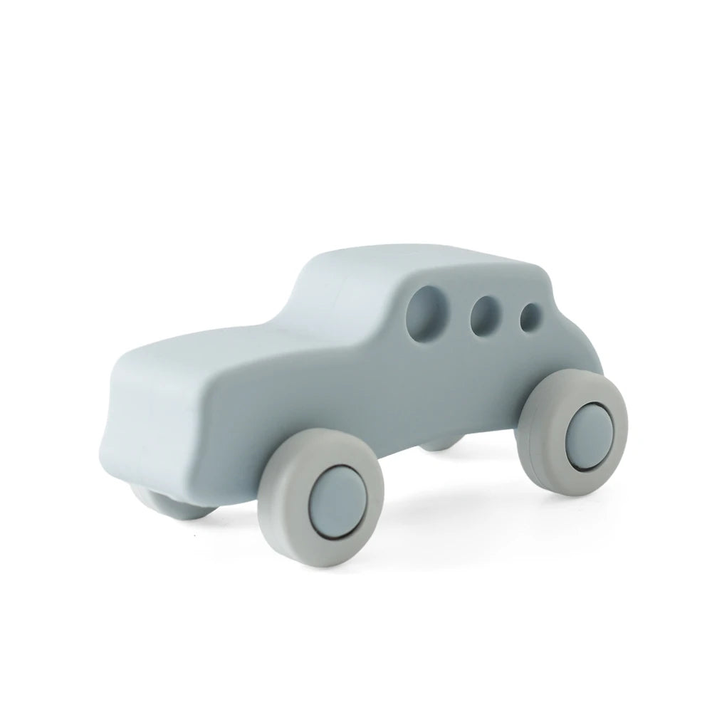 Baby Toys Montessori Silicone Car 0 12 Months Newborn Baby Things Silicone Baby Teether Toy Car Educational Toy Silicone Blocks